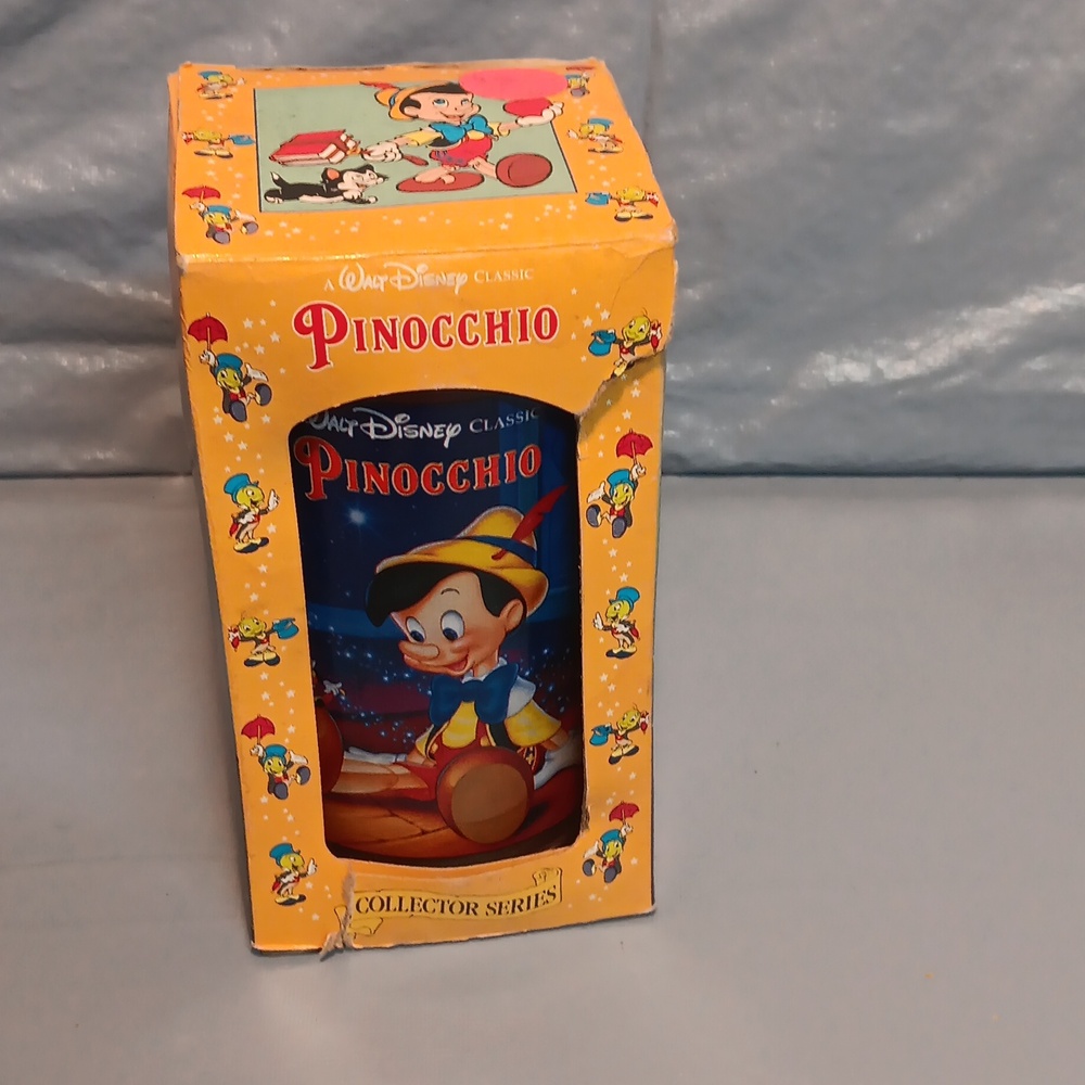 Vintage Pinocchio 1994 Walt Disney Collector Series Plastic Glass